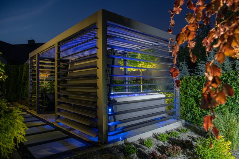 Enclosed Gazebo with Lighting