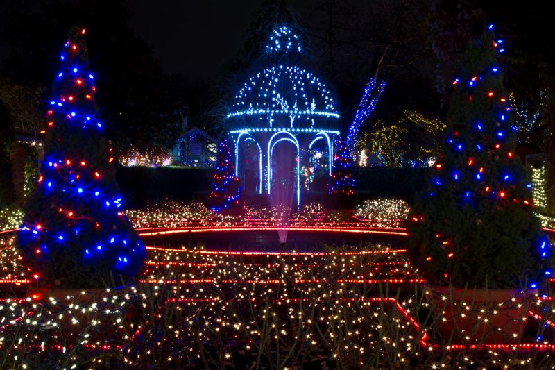 Enclosed Gazebo with Lighting