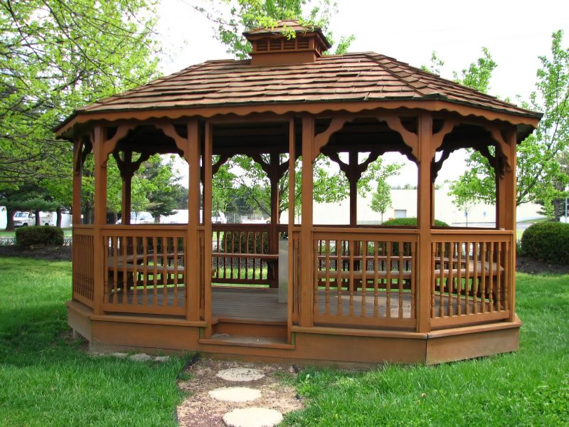 Interior of Enclosed Gazebo